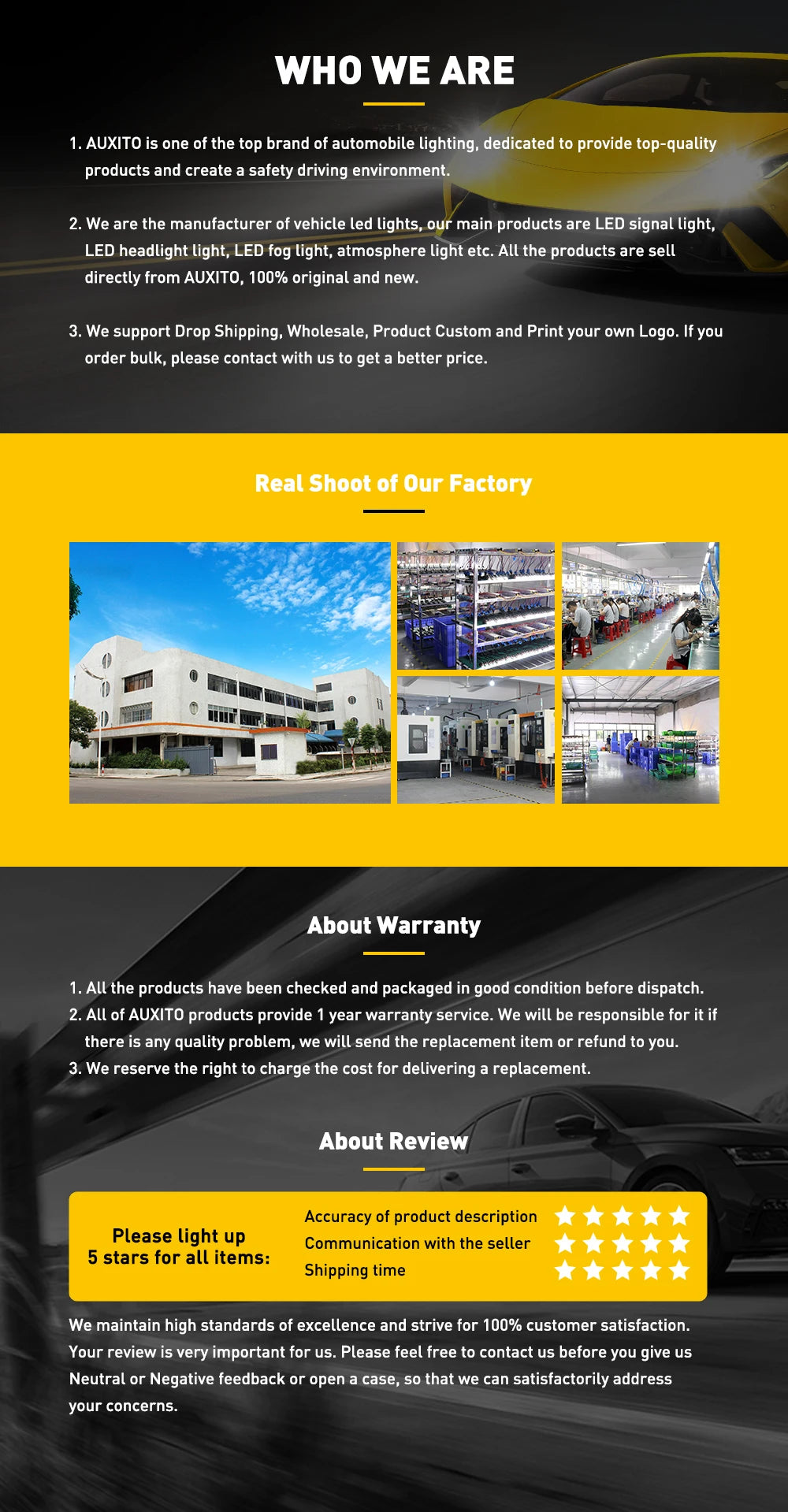 H4 LED H11 H8 9005 9006 HB3 9003 9012 H7 LED Headlight Bulb Canbus Car Lights 16000LM 80W 6500K 12V 24V Auto Lamp No Radio Noise