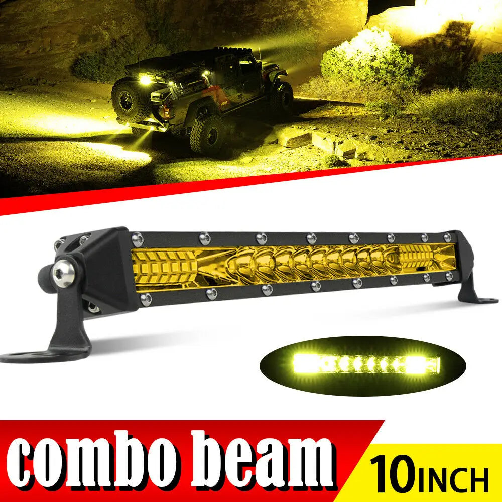 LED Light Bar Amber 3000K Spot/Flood 12V/24V