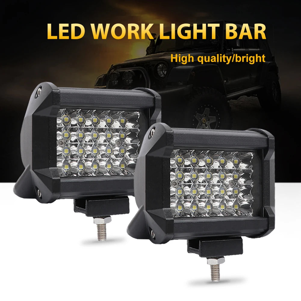 LED Work Light Bar Spot/Flood Off-Road 12V/24V