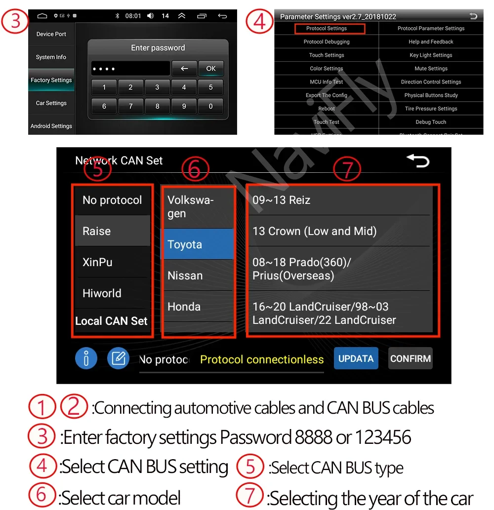 Android Car Radio for Hyundai I30 Elantra GT 2011-2017 | 7" Wireless CarPlay Android Auto GPS Navigation