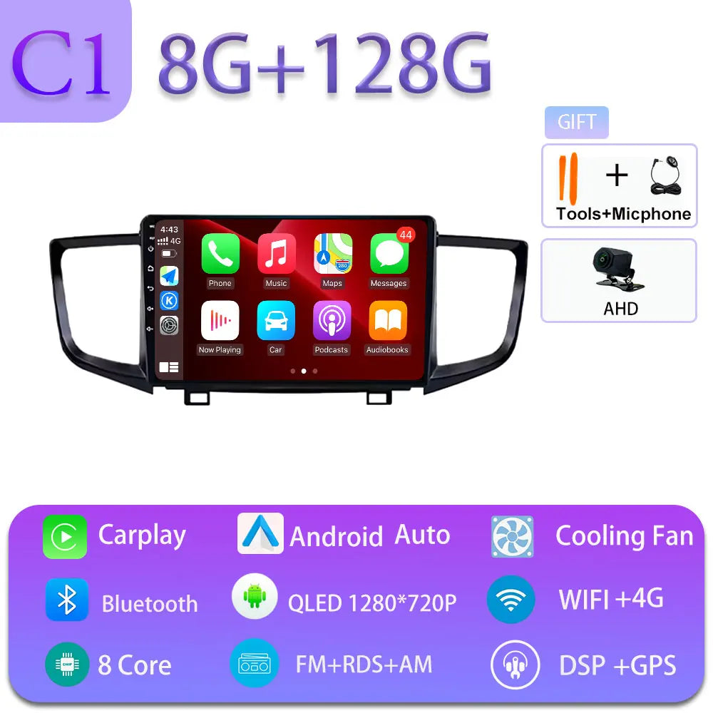 Radio Android 10" para Honda Pilot 2016-2019 con GPS y Bluetooth