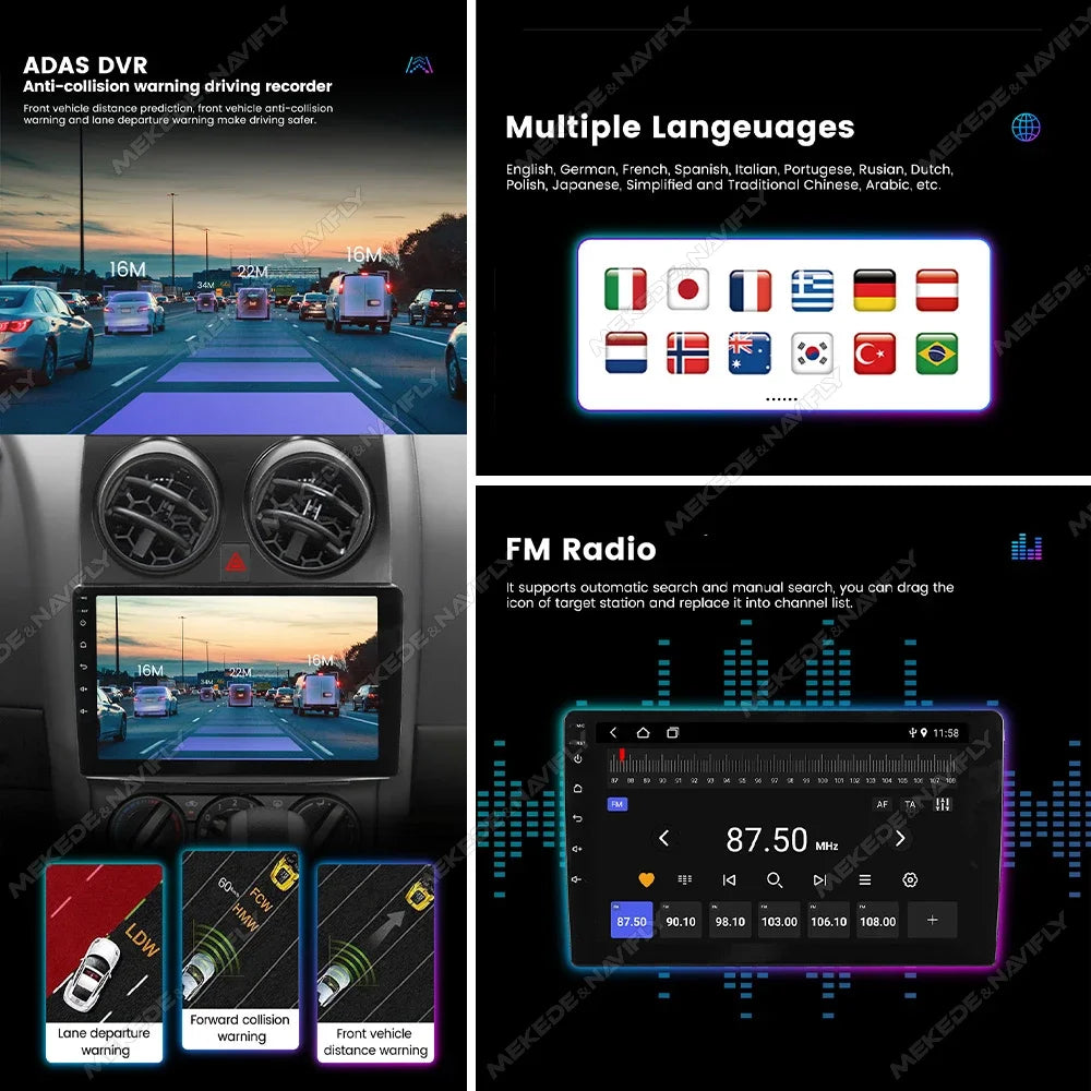 Car Radio Android 14 Autoradio For Honda CRV CR-V 3 1997-2001 Multimedia Player GPS Navigation 2din Stereo BT Carplay Head Unit