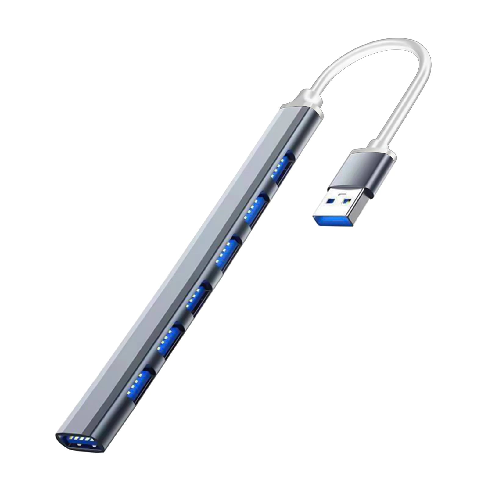 Hub USB 7 Puertos Tipo C USB 3.0 para MacBook, PC y Laptop