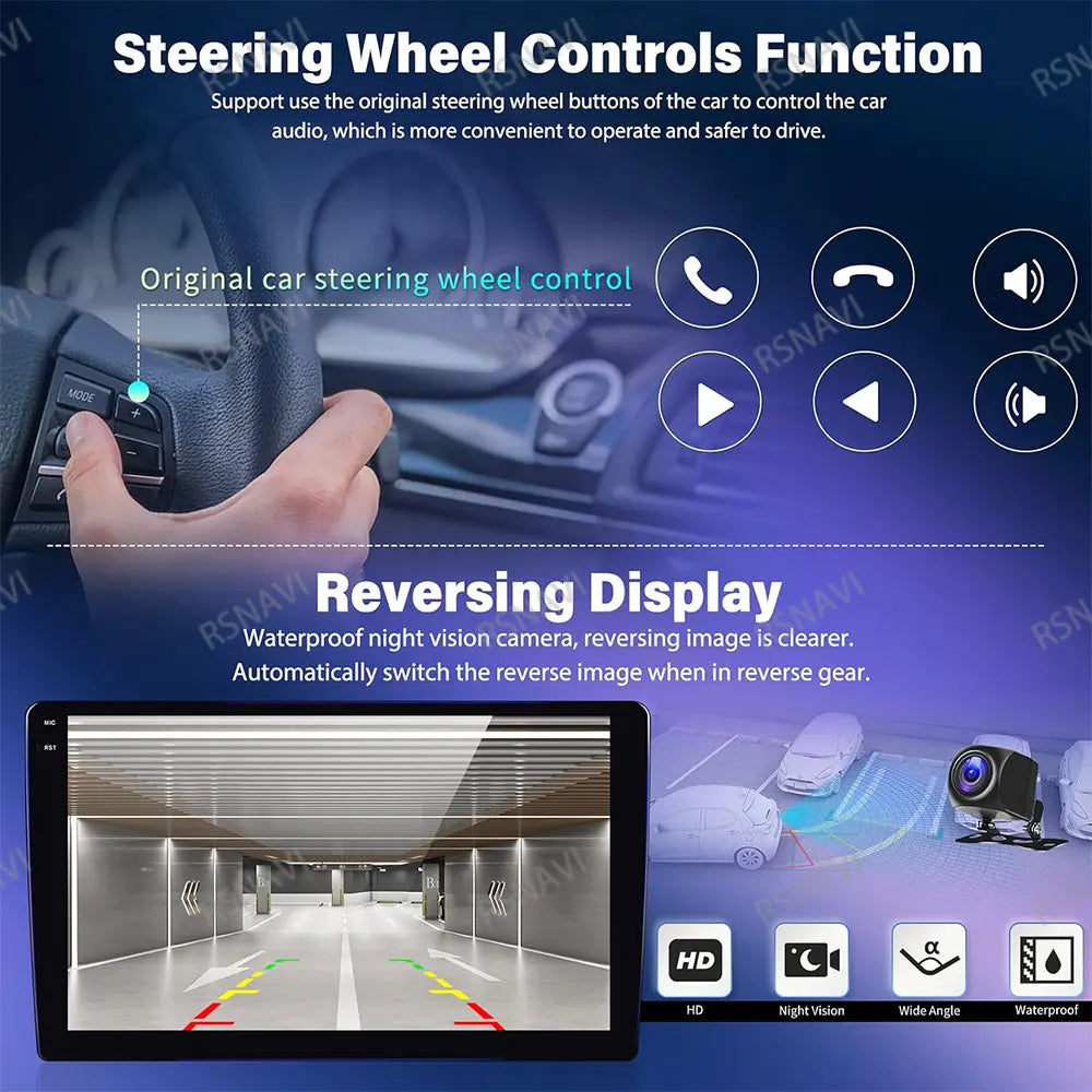 Android 15 Car Radio For Hyundai I40 2011 - 2019 2DIN 4G LTE GPS Autoradio Multimedia DSP 2 DIN QLED 5G WIFI Qualcomm BT Stereo