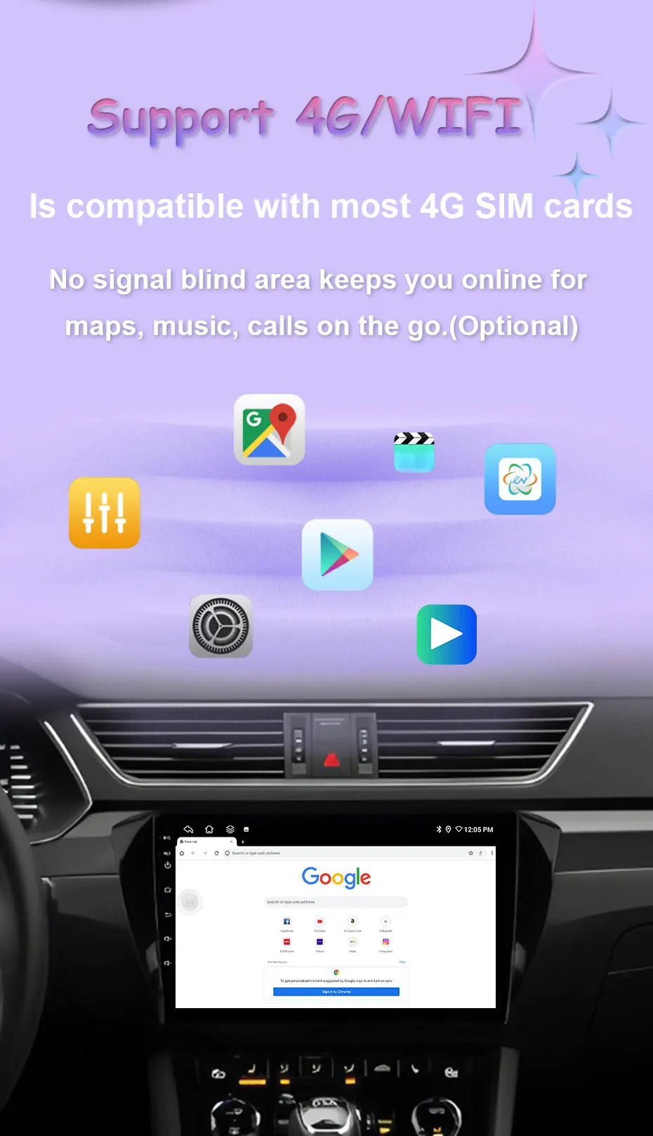 Radio Android 10" para Honda Pilot 2016-2019 con GPS y Bluetooth