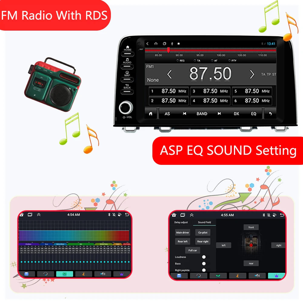 Radio Android 9" para Honda CRV 2017-2021 con CarPlay y GPS