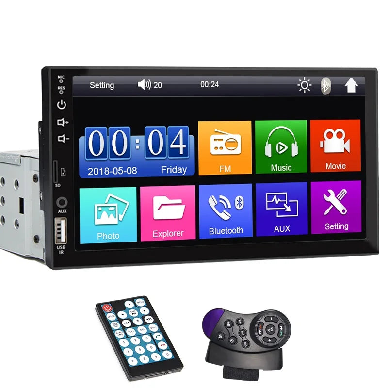 Radio para Auto 7" Pantalla Táctil con Bluetooth y Mirror Link