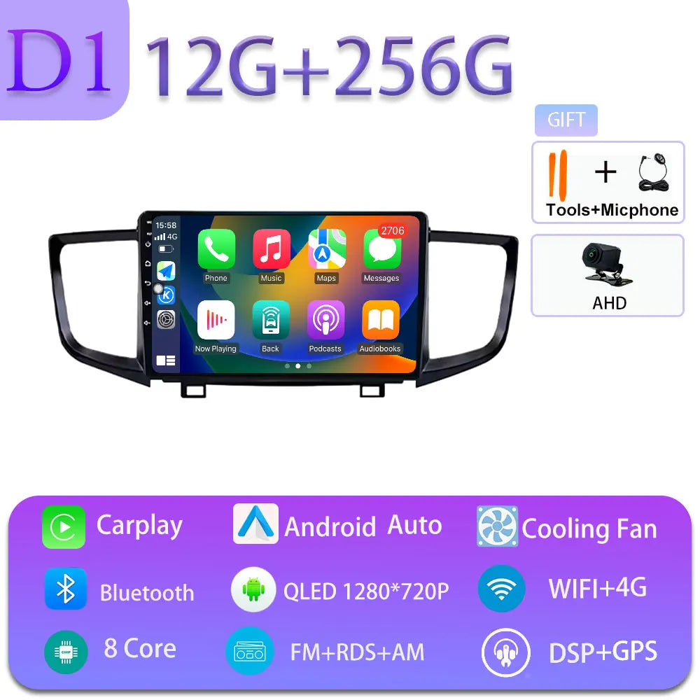 Radio Android 10" para Honda Pilot 2016-2019 con GPS y Bluetooth