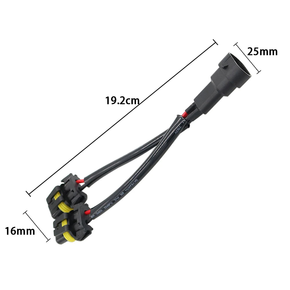 1pcs H8 H9 H11 9005 9006 Wire Connector for HID LED male female Wiring Harness Socket Wire Connector Plug Adapter Head Light