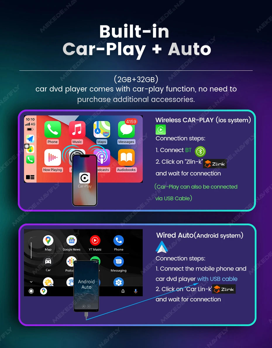 Android Car Radio for Hyundai I30 Elantra GT 2011-2017 | 7" Wireless CarPlay Android Auto GPS Navigation