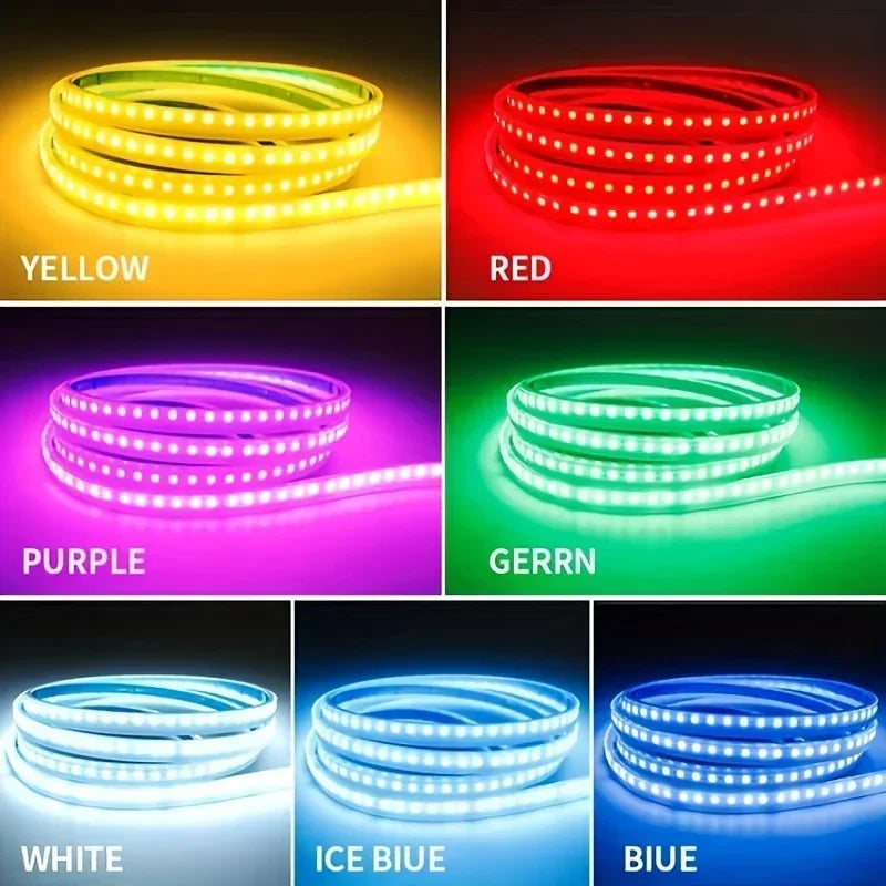 Luces LED DRL Decorativas para Capó y Puertas de Auto 12V