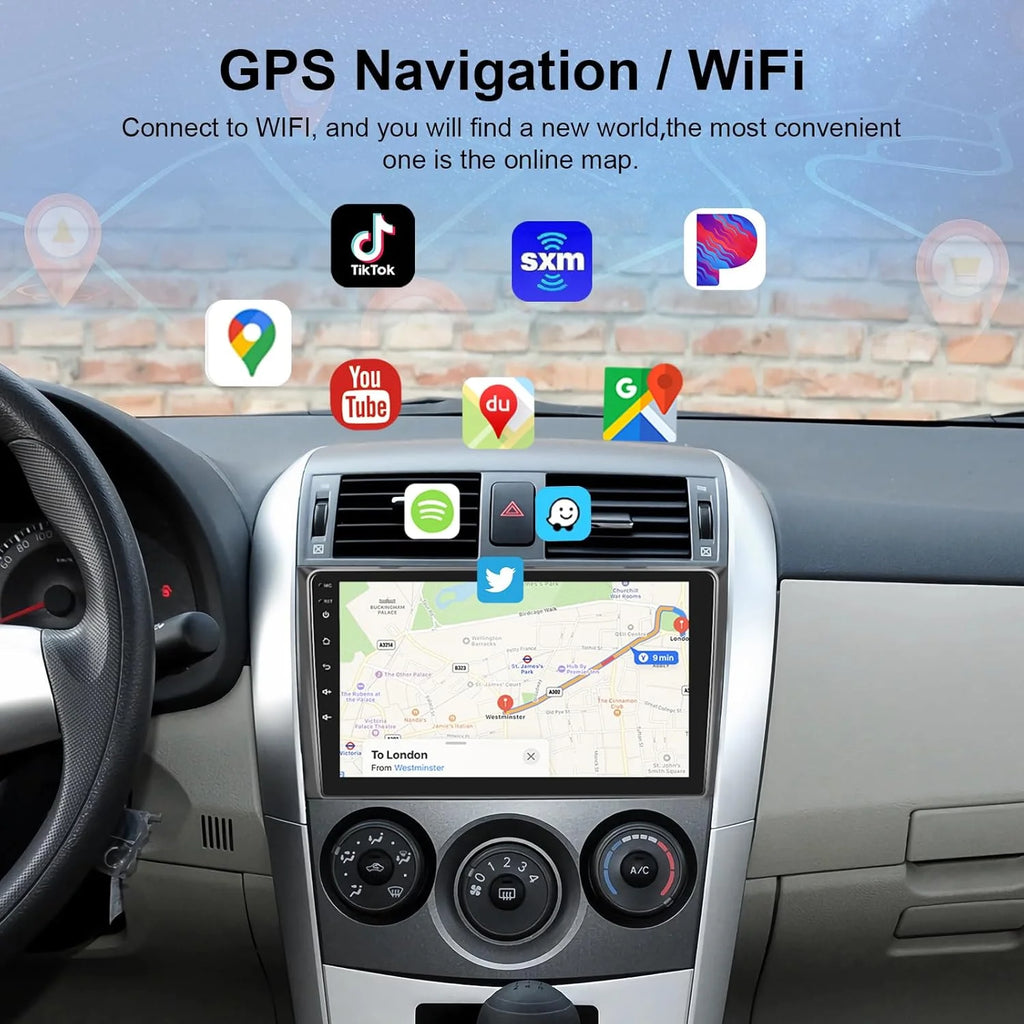 Android Car Radio for Hyundai I40 2011-2016 | 9" QLED GPS Navigation CarPlay 4G WiFi DSP Bluetooth
