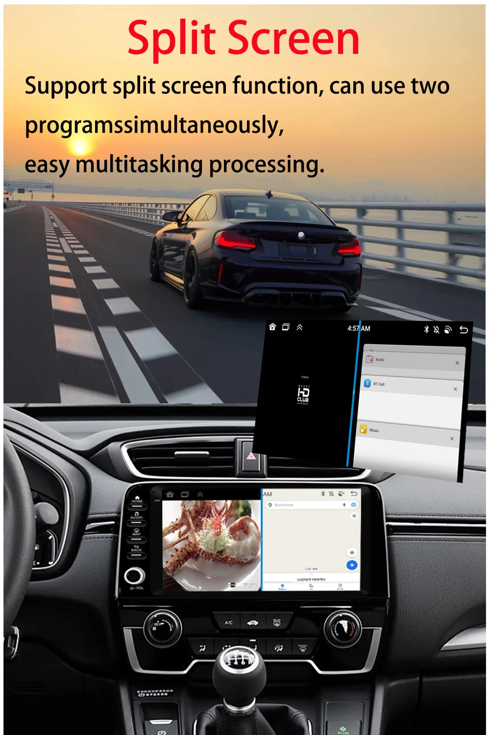 Radio Android 9" para Honda CRV 2017-2021 con CarPlay y GPS