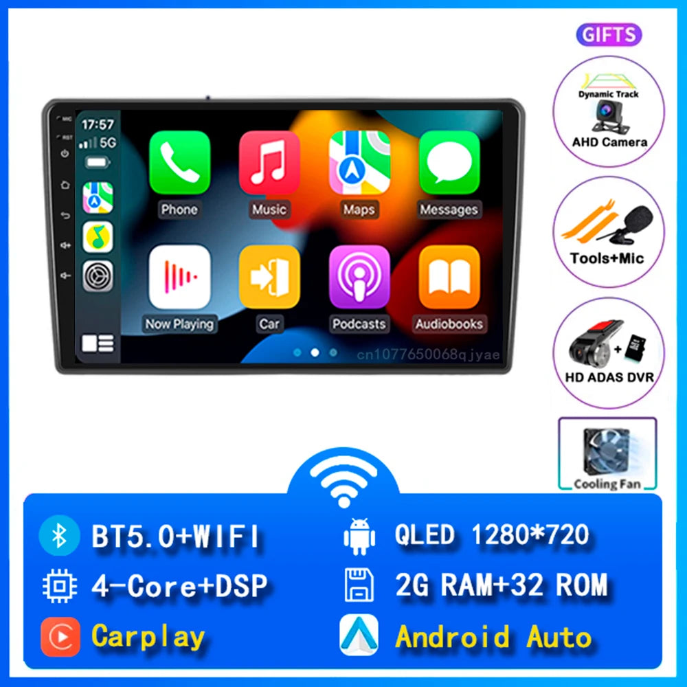 Android Car Radio for Hyundai I40 2011-2016 | 9" QLED GPS Navigation CarPlay 4G WiFi DSP Bluetooth