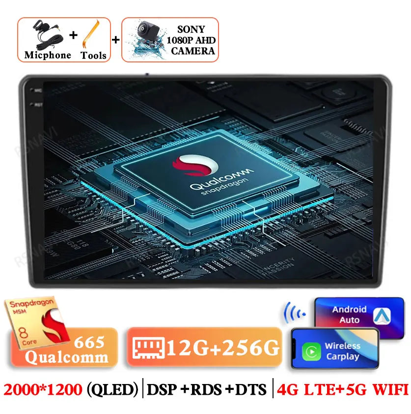 Android 15 Car Radio For Hyundai I40 2011 - 2019 2DIN 4G LTE GPS Autoradio Multimedia DSP 2 DIN QLED 5G WIFI Qualcomm BT Stereo