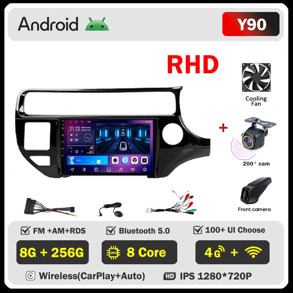 Android Car Radio for KIA RIO K3 2015-2017 | 9" Touch Screen GPS Navigation Wireless CarPlay Android Auto