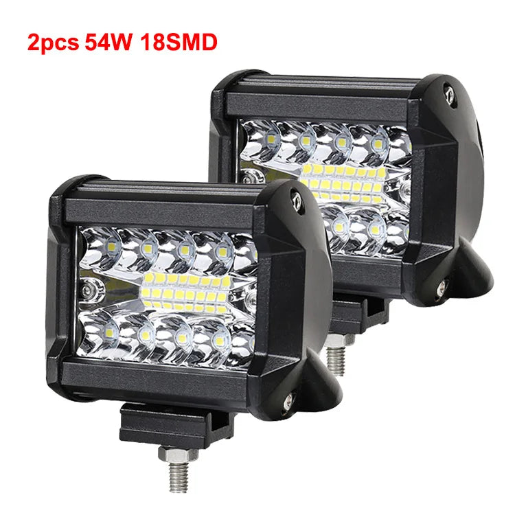 LED Work Light Bar Spot/Flood Off-Road 12V/24V
