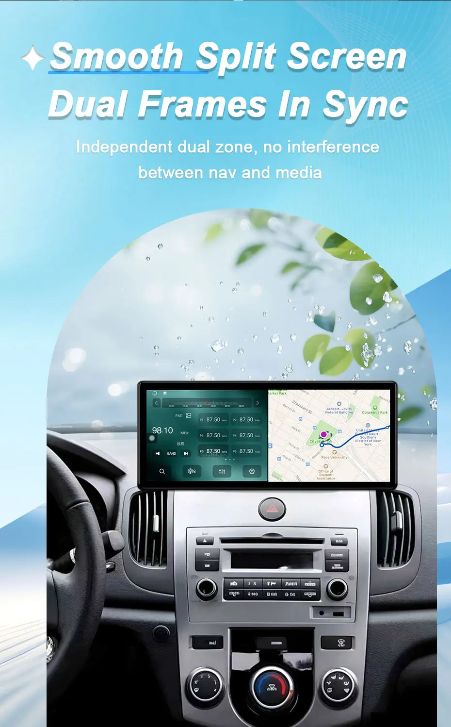 Radio Android 12.3" para Honda Accord 2018-2022 con CarPlay y GPS