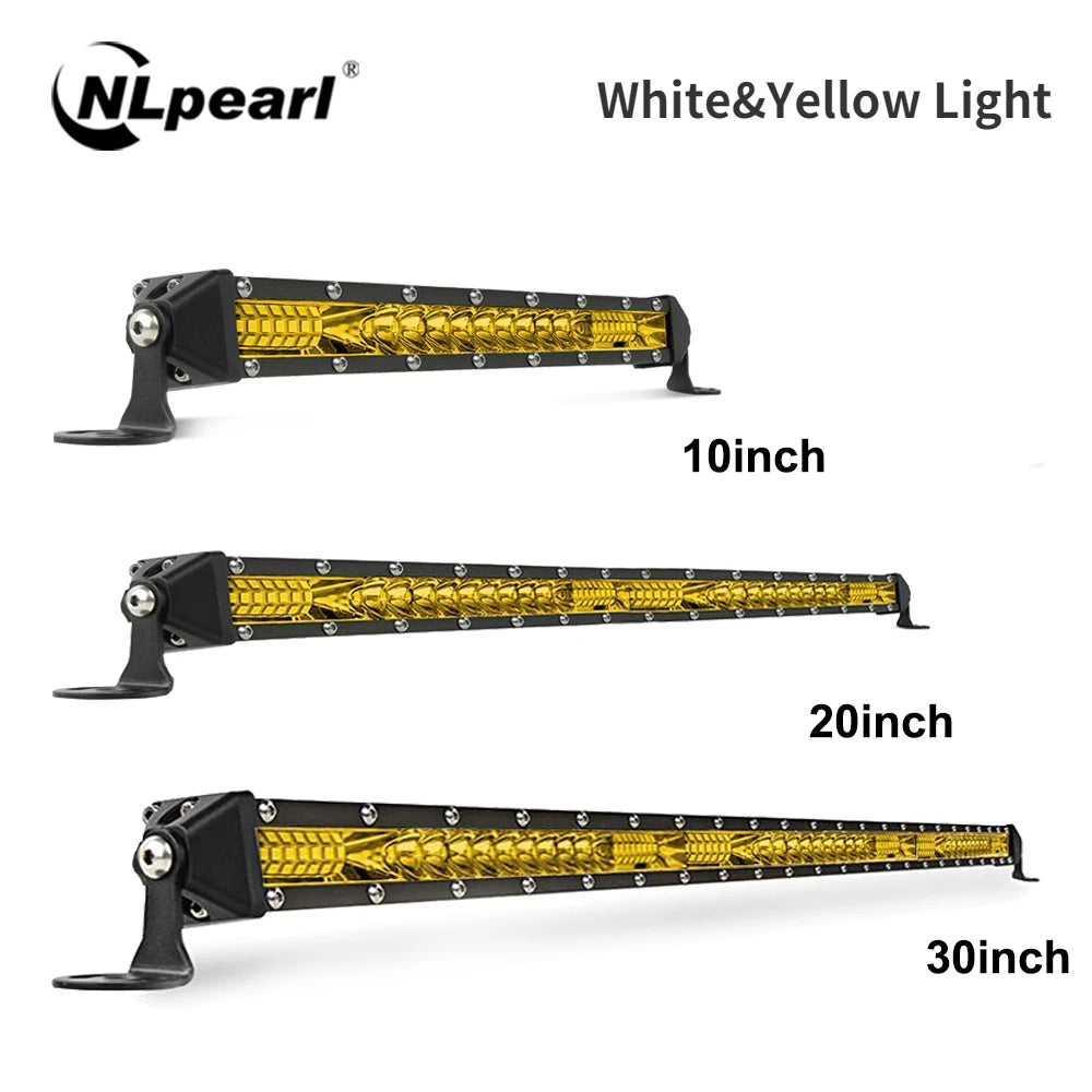 LED Light Bar Amber 3000K Spot/Flood 12V/24V
