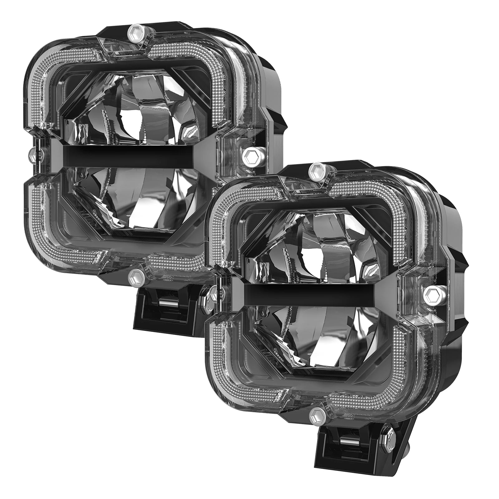LED Work Light 60W Hi/Lo Amber DRL Off-Road 12-32V
