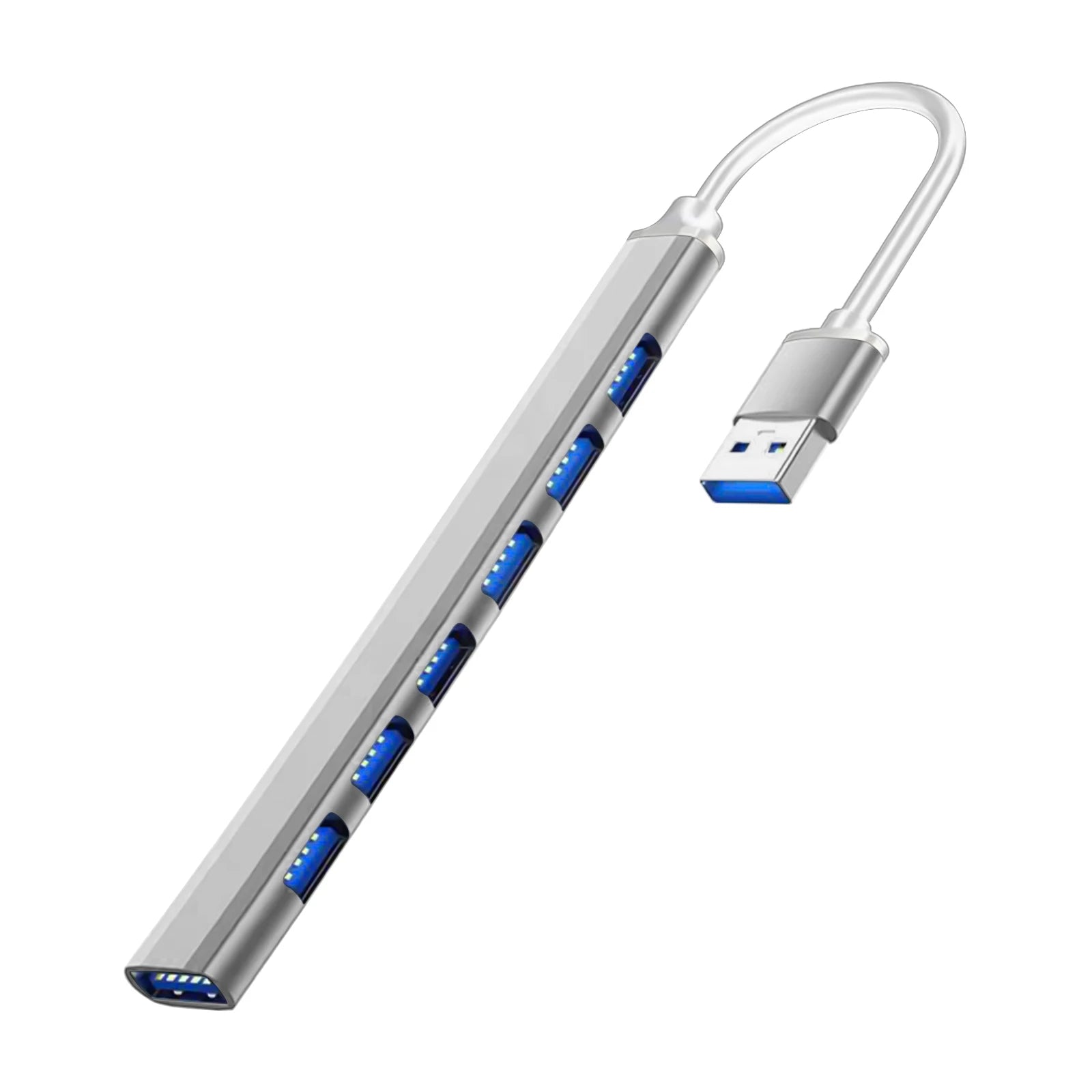 Hub USB 7 Puertos Tipo C USB 3.0 para MacBook, PC y Laptop