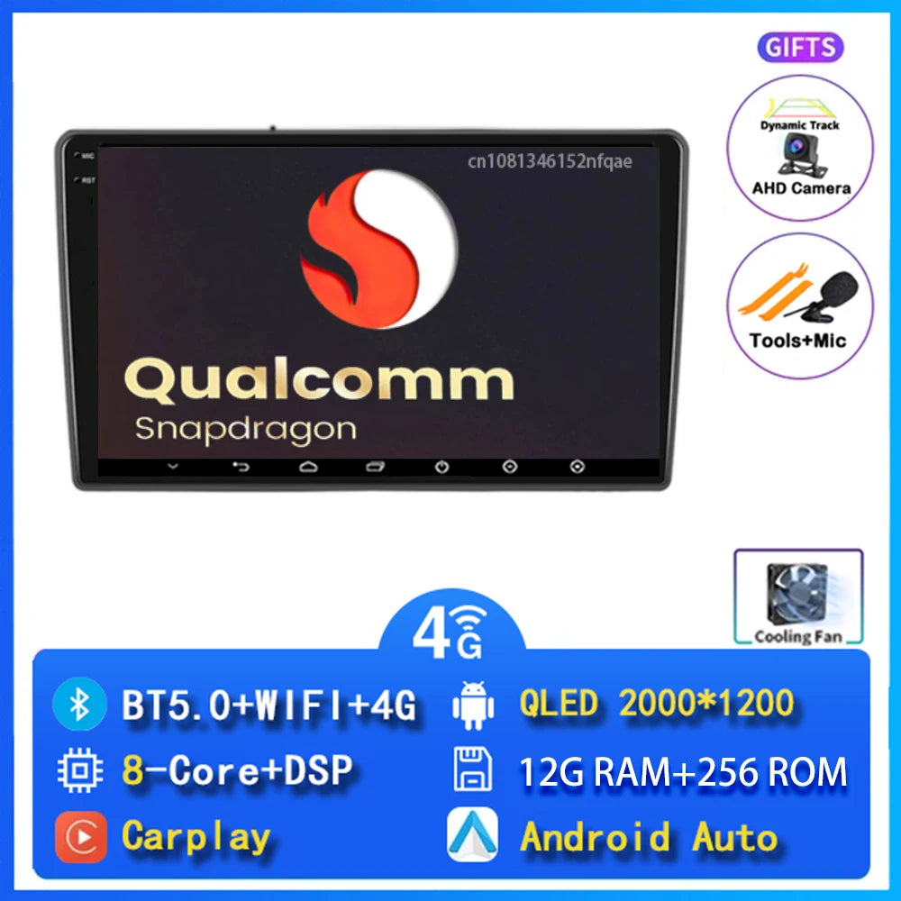 Android Car Radio for Hyundai I40 2011-2016 | 9" QLED GPS Navigation CarPlay 4G WiFi DSP Bluetooth