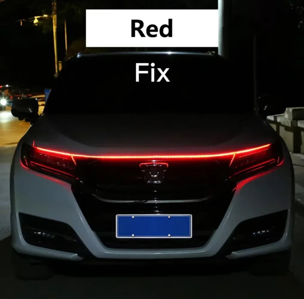 Luces LED DRL Decorativas para Capó y Puertas de Auto 12V