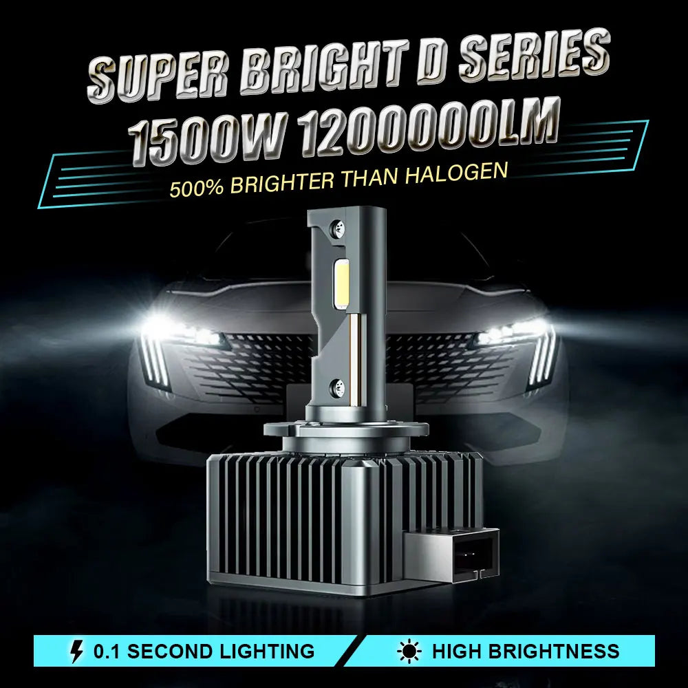 Focos LED D1S D3S D2S D4S 1000W 6000K Canbus 12V/24V para Auto