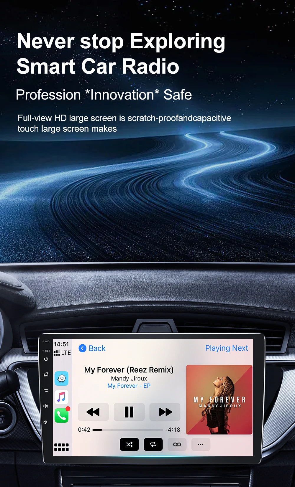 Android Car Radio for KIA RIO K3 2015-2017 | 9" Touch Screen GPS Navigation Wireless CarPlay Android Auto