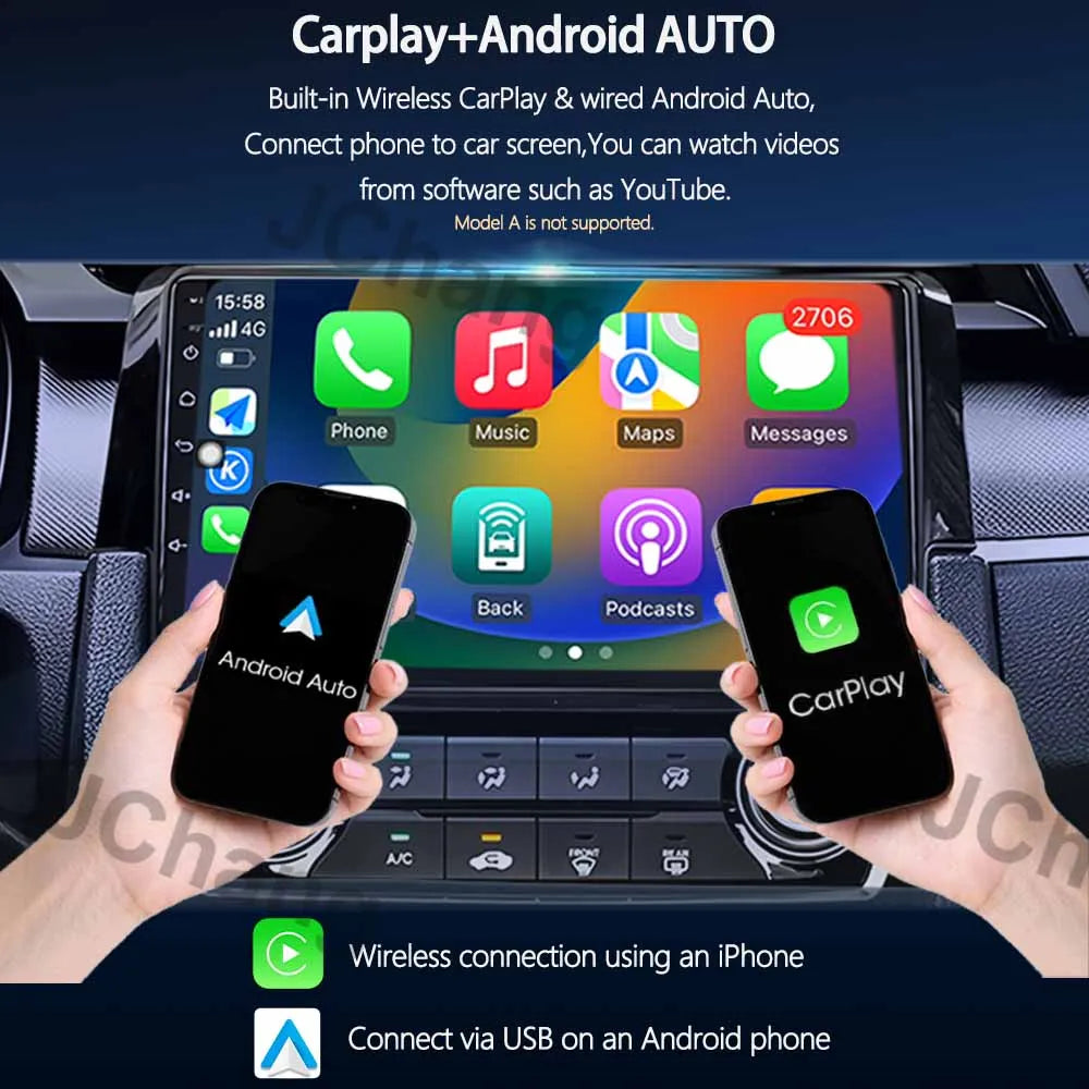 Autoradio Android 2Din for KIA Pegas Soluto 2017-2021 | 9" QLED GPS Navigation CarPlay Bluetooth WiFi