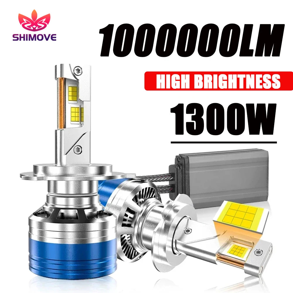 H7 H4 H1 LED Headlight 1000000LM High Power Canbus H11 H9 H8 9005 HB3 9006 HB4 Car Bulbs 6000K Turbo Lamp Fog Light Plug&Play
