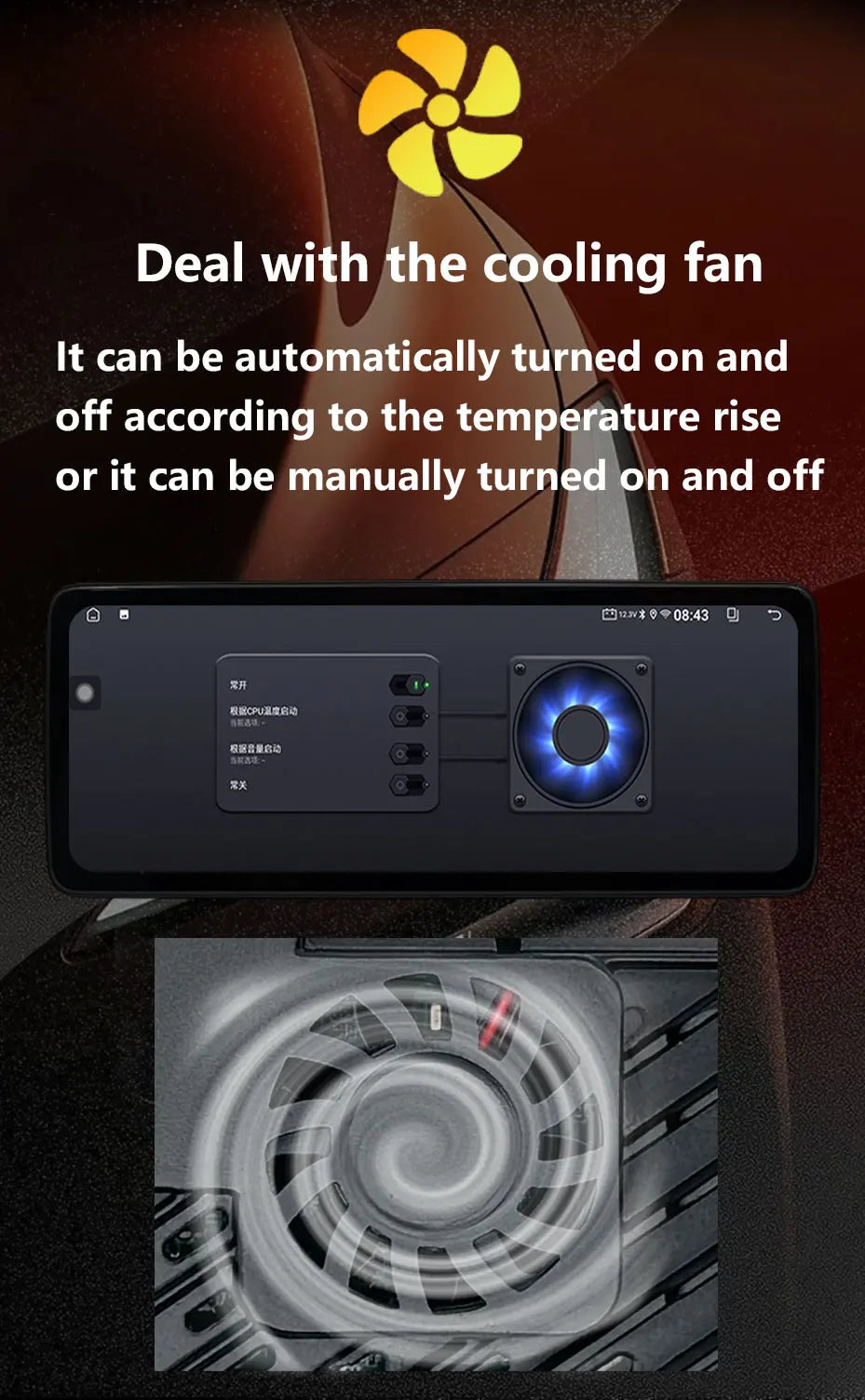 Radio Android 12.3" para Honda CRV 2007-2012 con CarPlay y GPS