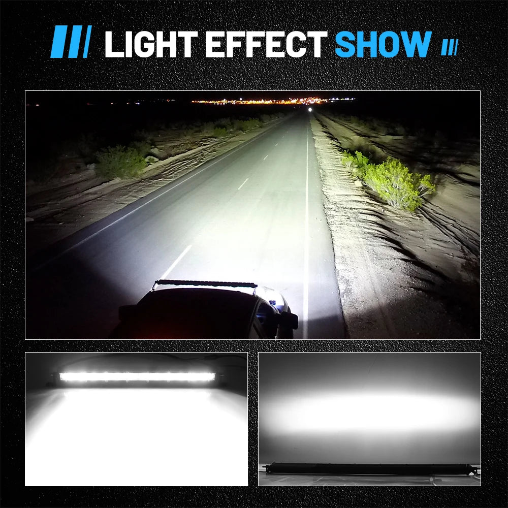 Barra LED 7" Slim Off-Road 12V/24V para Camiones y ATV