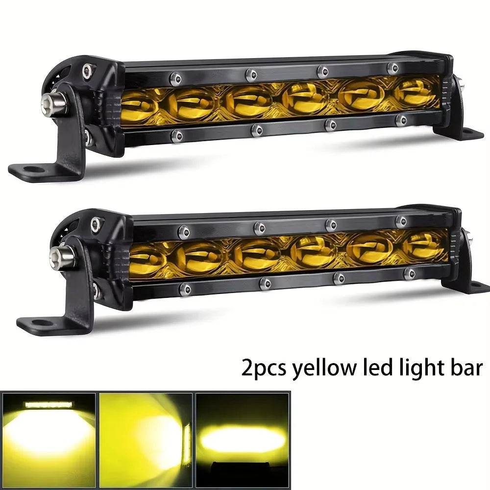 Barra LED 8" Off-Road 30W 6500K IP68 para Camiones, SUV y ATV