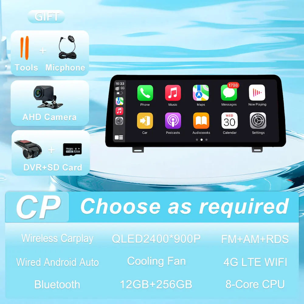 Radio Android 12.3" para Honda Accord 2018-2022 con CarPlay y GPS
