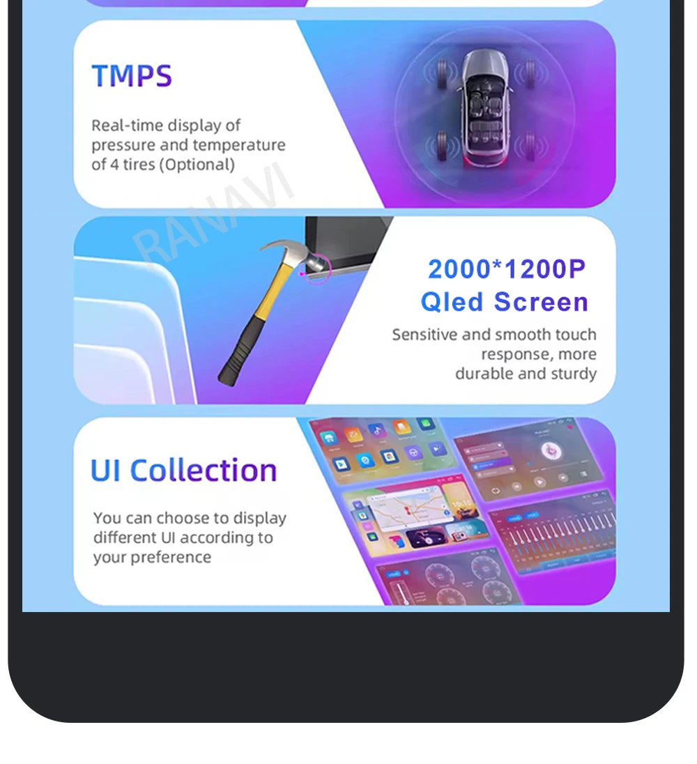 Android 15 Car Radio For Hyundai I40 2011 - 2019 2DIN 4G LTE GPS Autoradio Multimedia DSP 2 DIN QLED 5G WIFI Qualcomm BT Stereo