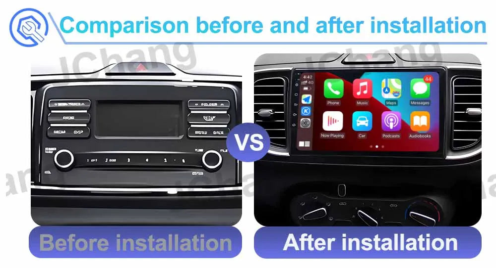 Autoradio Android 2Din for KIA Pegas Soluto 2017-2021 | 9" QLED GPS Navigation CarPlay Bluetooth WiFi