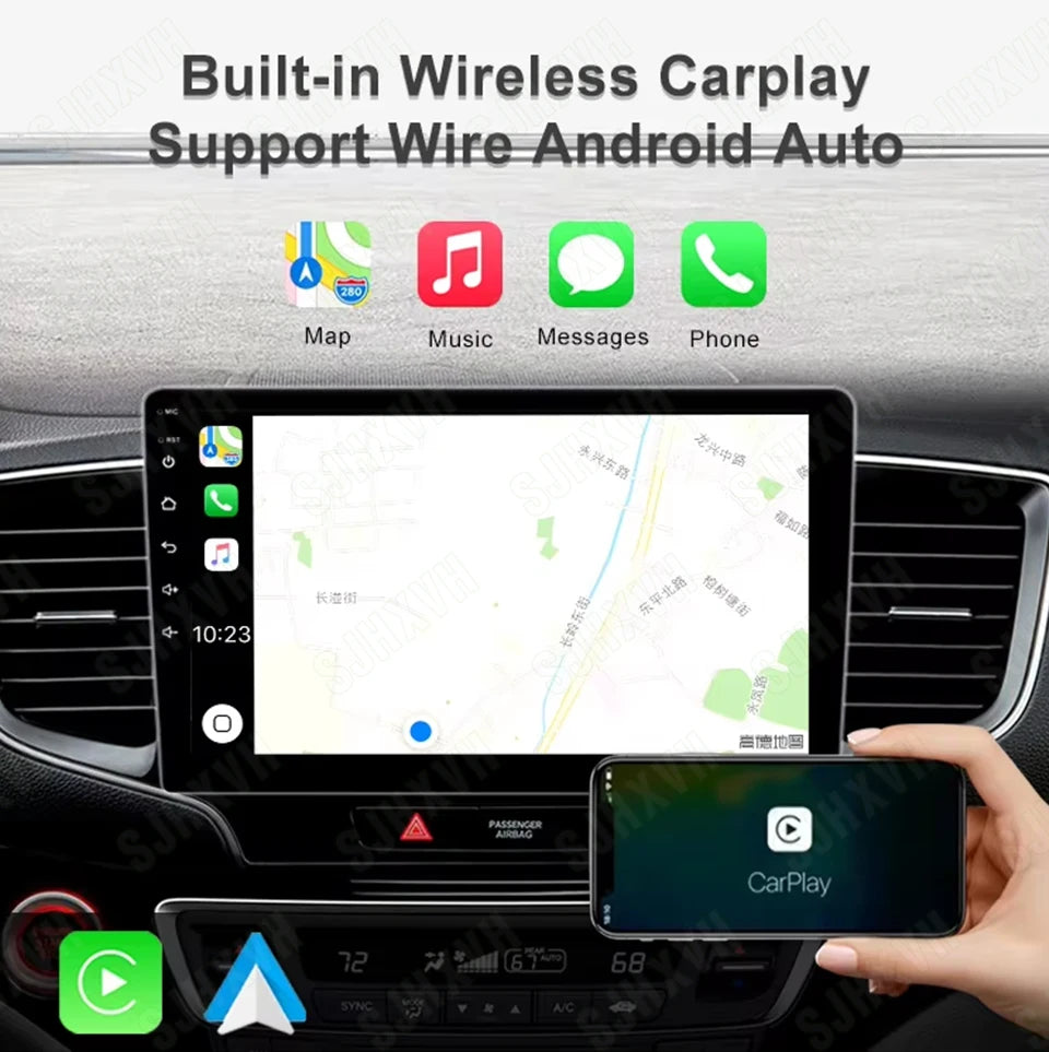 Android 16 Car For Honda CR-V CRV 2001 2002 2003 2004 2005 2006 Automotive Multimedia Video Player Navigation GPS Carplay Screeo