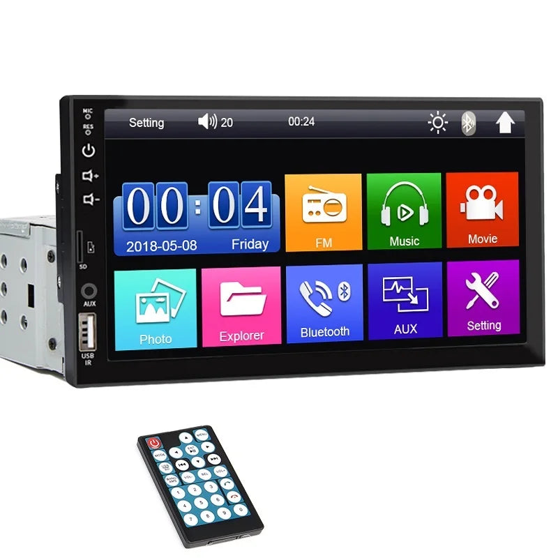 Radio para Auto 7" Pantalla Táctil con Bluetooth y Mirror Link