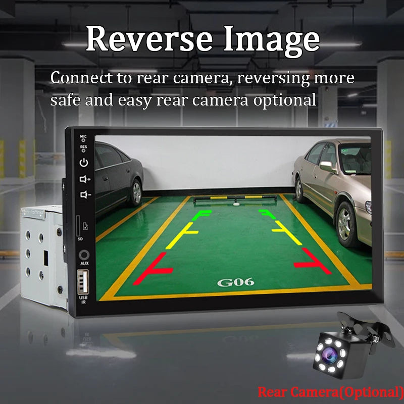Radio para Auto 7" Pantalla Táctil con Bluetooth y Mirror Link