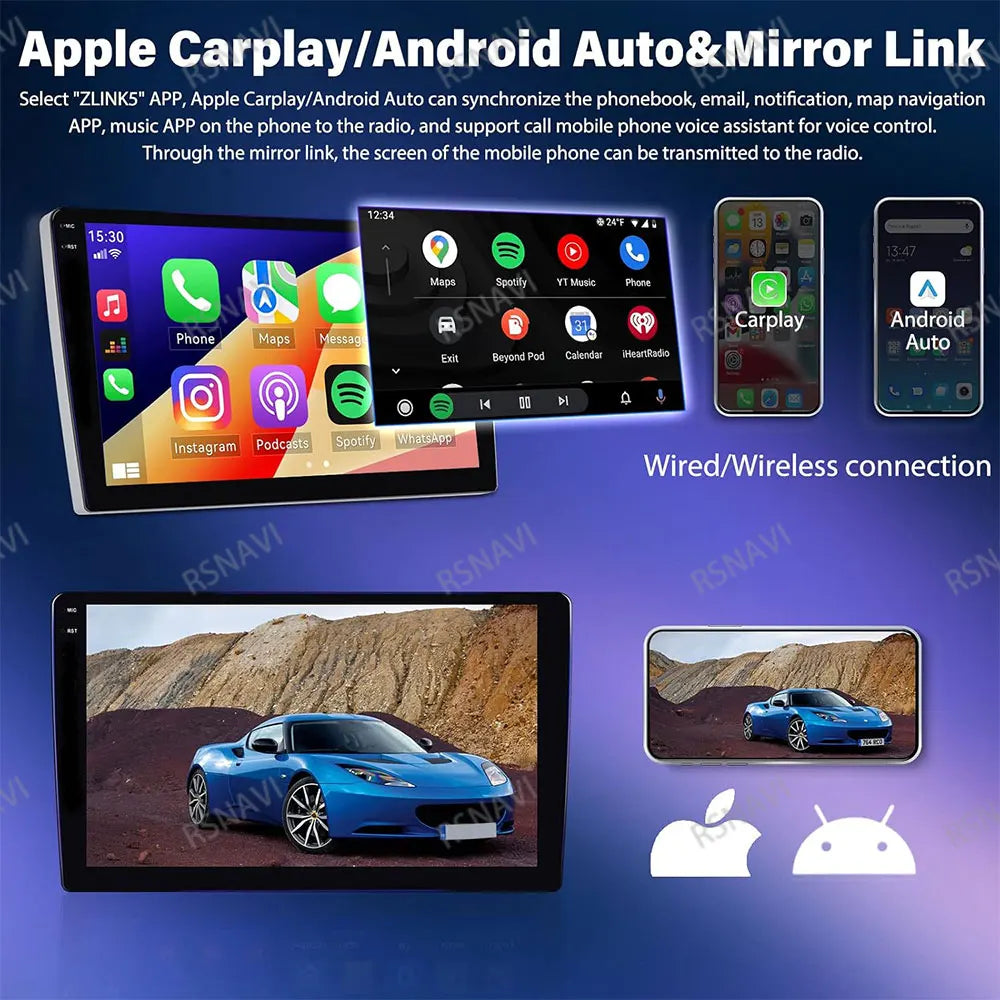 Android 15 Car Radio For Hyundai I40 2011 - 2019 2DIN 4G LTE GPS Autoradio Multimedia DSP 2 DIN QLED 5G WIFI Qualcomm BT Stereo