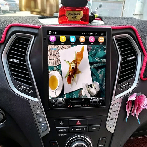 Android16 9.7'' Car Radio For Hyundai Santafe 2013-2017 IX45 2013-2017 Android auto Multimedia Player Carplay Auto 5G Navigation