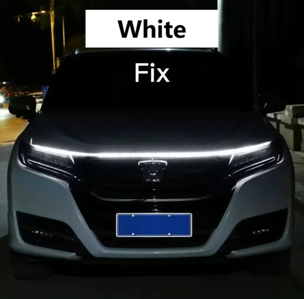 Luces LED DRL Decorativas para Capó y Puertas de Auto 12V