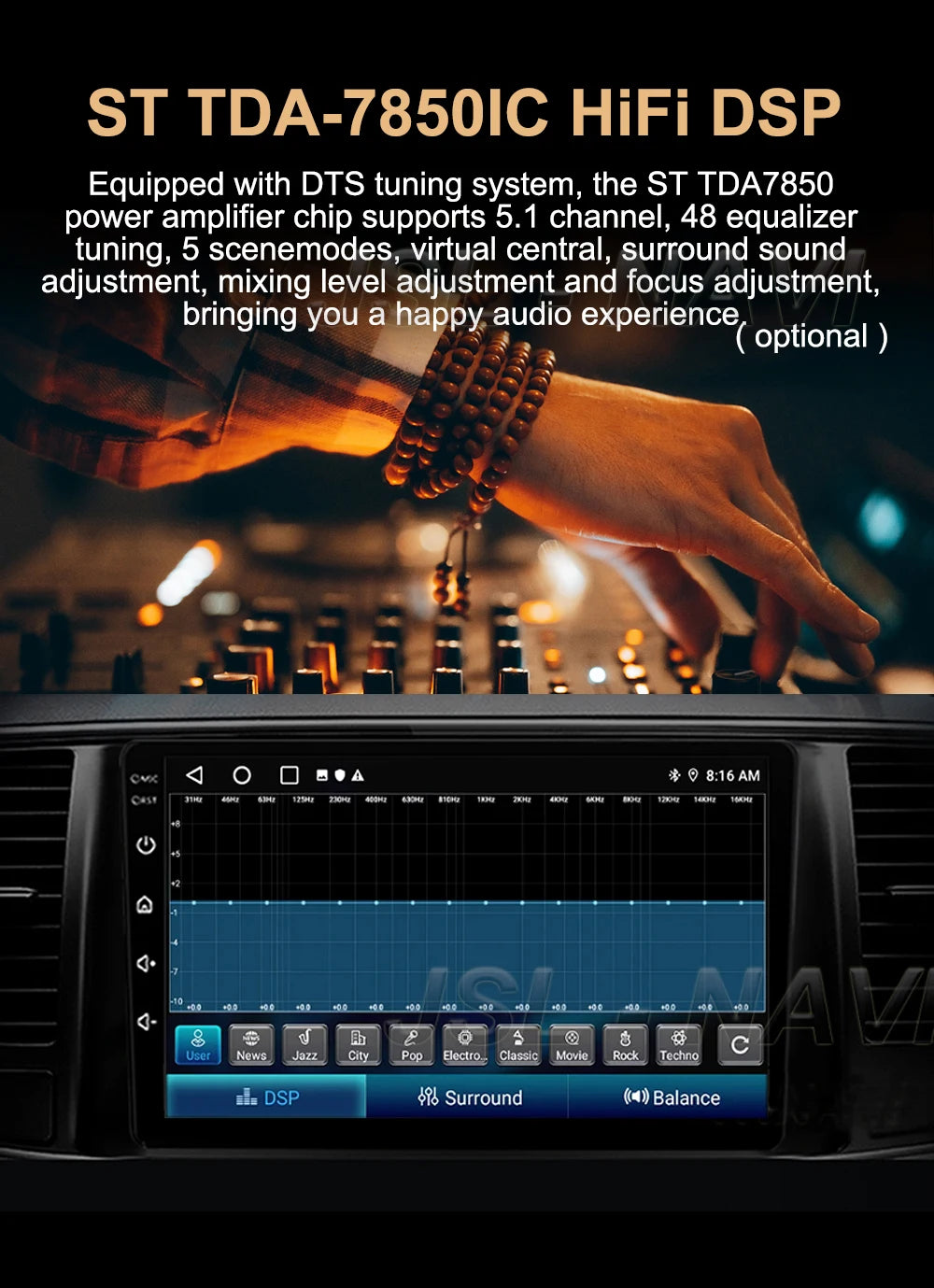 Android 16 Car Radio For Honda CR-V 3 RE CRV 2007 - 2011 Navigation GPS Multimedia Player Stereo WiFi+4G BT Carplay+Auto 2 DIN