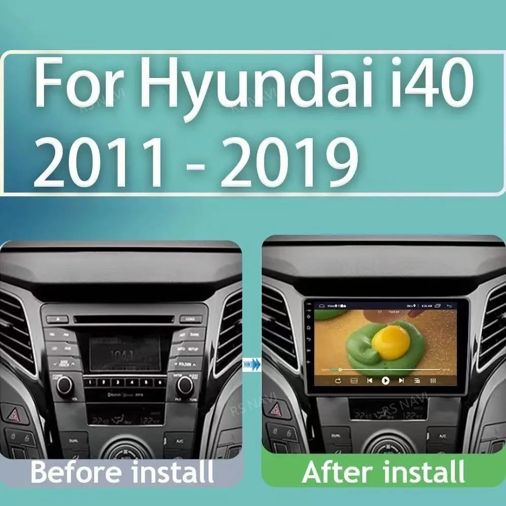 Android Car Radio for Hyundai I40 2011-2016 | 9" QLED GPS Navigation CarPlay 4G WiFi DSP Bluetooth