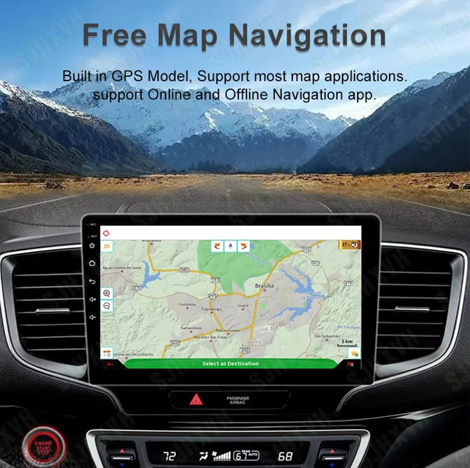Android 16 Car For Honda CR-V CRV 2001 2002 2003 2004 2005 2006 Automotive Multimedia Video Player Navigation GPS Carplay Screeo