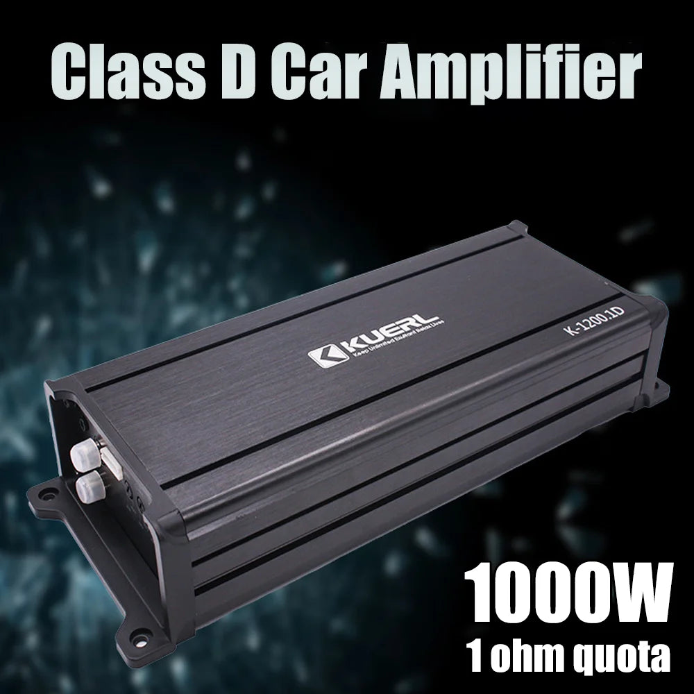 Amplificador Monocanal Clase D para Auto 1000W 12V