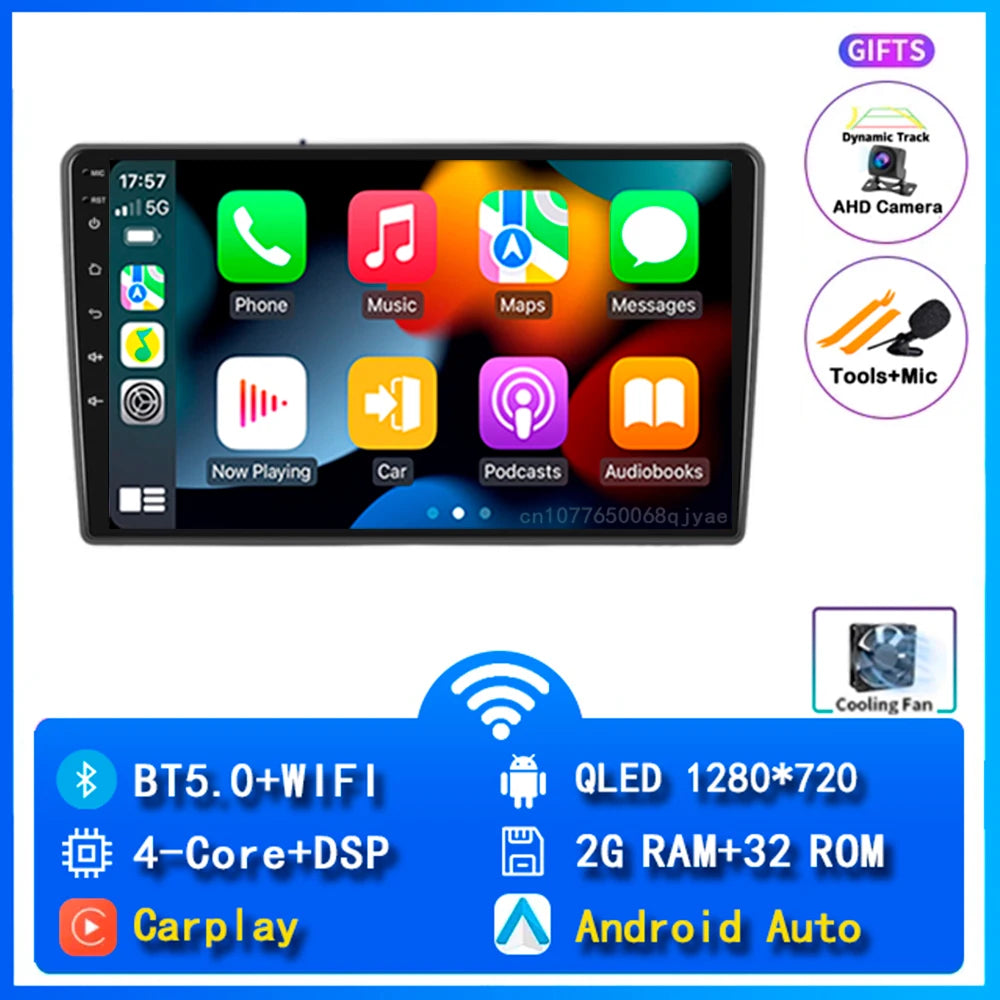 Android Car Radio for Hyundai I40 2011-2016 | 9" QLED GPS Navigation CarPlay 4G WiFi DSP Bluetooth