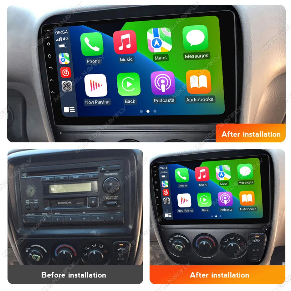 Car Radio Android 14 Autoradio For Honda CRV CR-V 3 1997-2001 Multimedia Player GPS Navigation 2din Stereo BT Carplay Head Unit