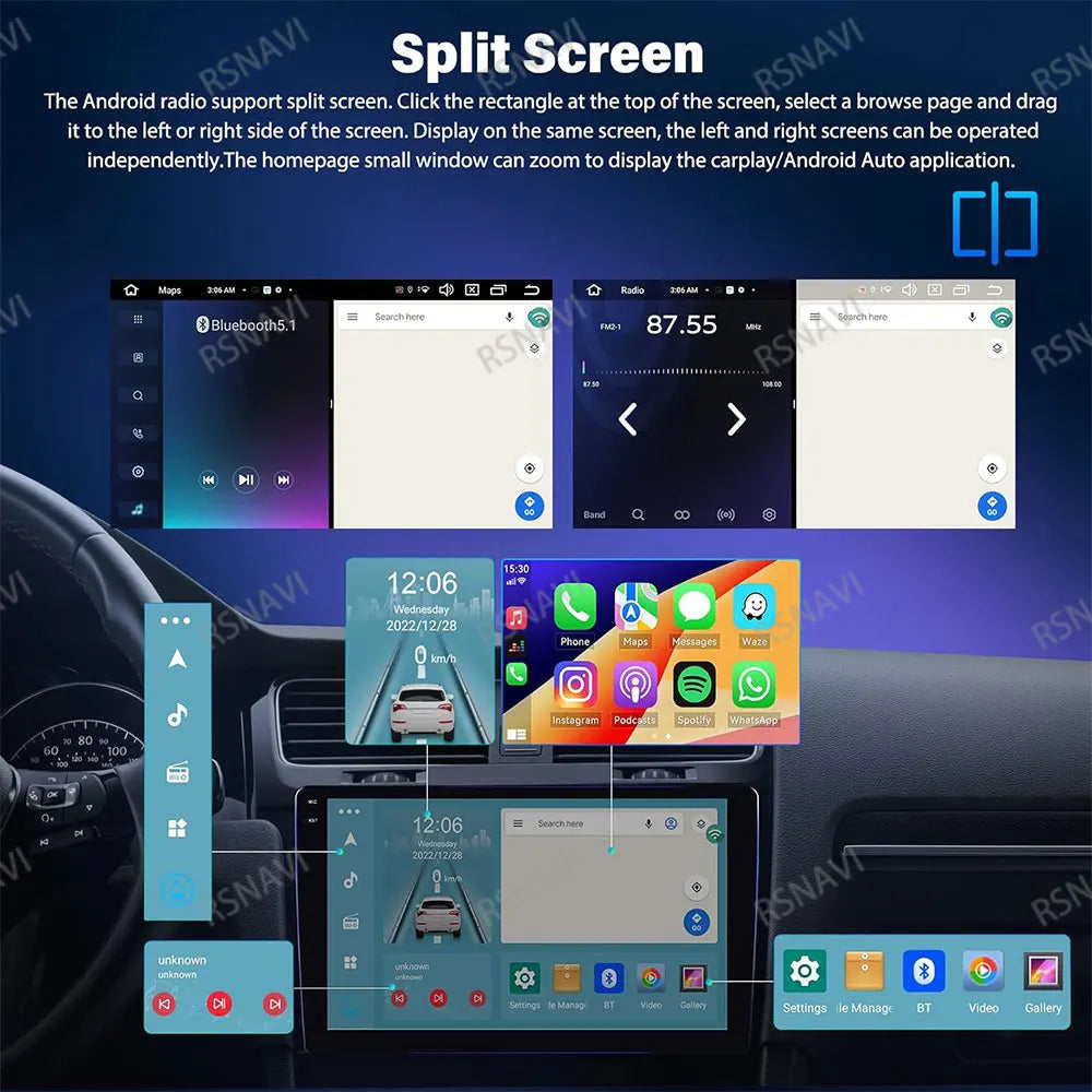 Android 15 Car Radio For Hyundai I40 2011 - 2019 2DIN 4G LTE GPS Autoradio Multimedia DSP 2 DIN QLED 5G WIFI Qualcomm BT Stereo